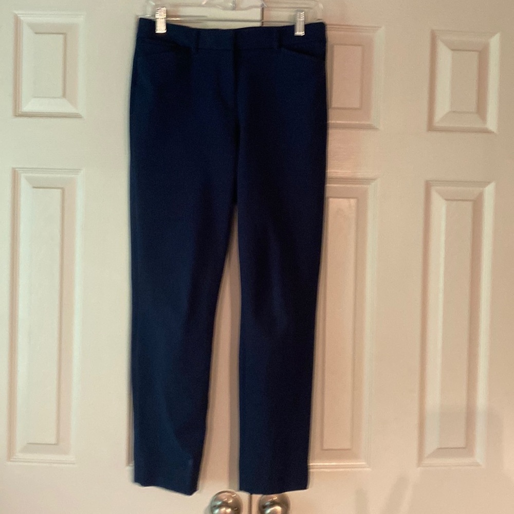 Slim, ankle cut, White House, Black market, dress pants, blue